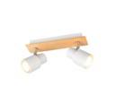 Trio Lighting Trio PIERRE plafondspot | GU10 Fitting | wit mat | 31 x 6 cm | IP20 | excl. 2x GU10 | max. 10W