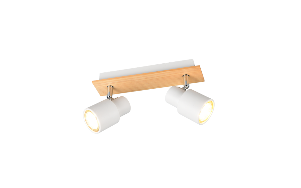 Trio Lighting Trio PIERRE ceiling spotlight | 2x GU10 | chrome | IP20 | 15 cm Trio Lighting Trio PIERRE ceiling spotlight | 2x GU10 | chrome | IP20 | 15 cm