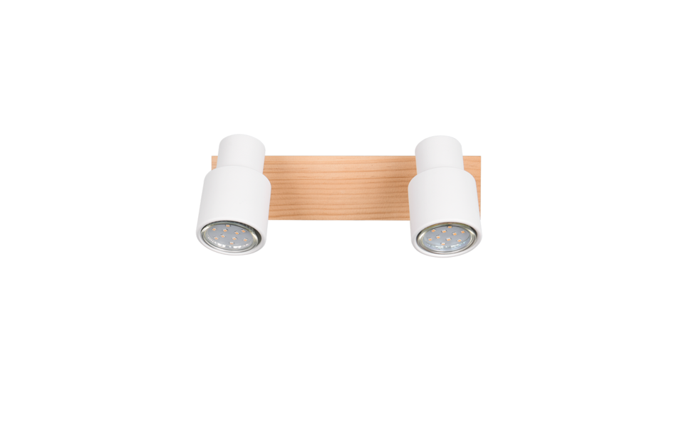 Trio Lighting Trio PIERRE plafondspot | GU10 Fitting | wit mat | 31 x 6 cm | IP20 | excl. 2x GU10 | max. 10W Trio Lighting Trio PIERRE plafondspot | GU10 Fitting | wit mat | 31 x 6 cm | IP20 | excl. 2x GU10 | max. 10W