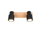 Trio Lighting Trio PIERRE ceiling spotlight | 2x GU10 | black | IP20 | 15 cm