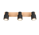 Trio Lighting Trio PIERRE ceiling spotlight | 3x GU10 | black | IP20 | 15 cm