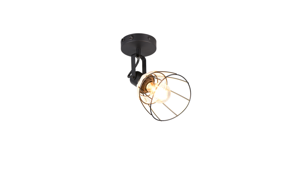 Trio Lighting Trio JEROME ceiling spotlight | black | IP20 Trio Lighting Trio JEROME ceiling spotlight | black | IP20