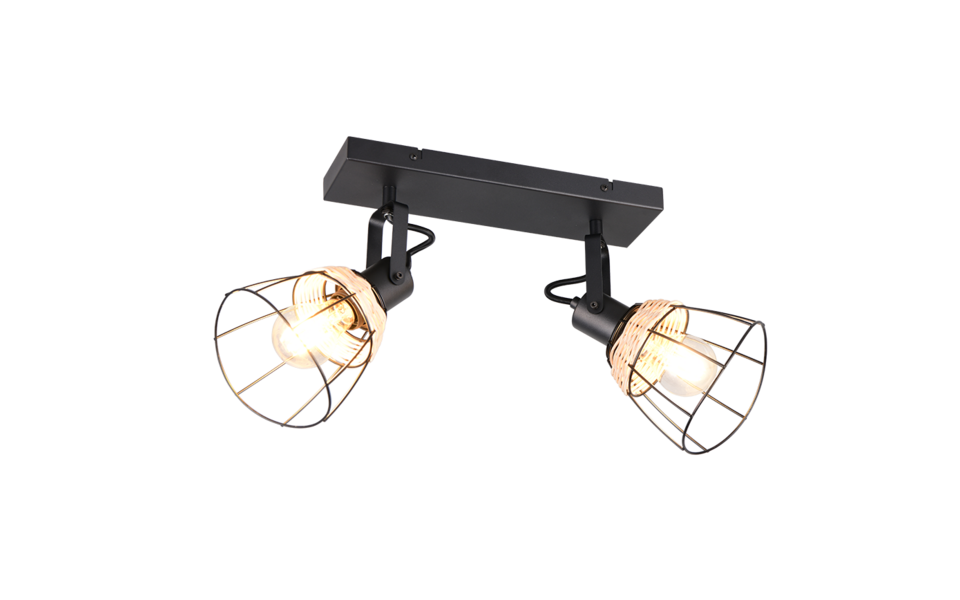 Trio Lighting Trio JEROME ceiling spotlight | black | IP20 Trio Lighting Trio JEROME ceiling spotlight | black | IP20