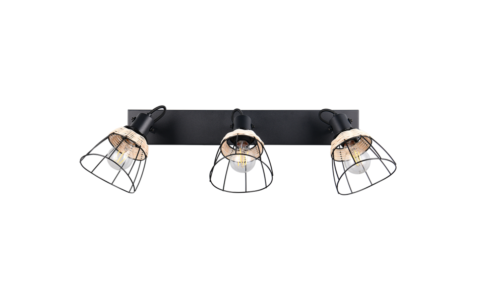 Trio Lighting Trio JEROME ceiling spotlight | black | IP20