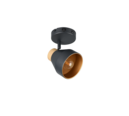 Trio Lighting Trio VALENTIN plafondspot | E14 Fitting | mat zwart | Ø 11 cm | IP20 | excl. 1x E14 | max. 10W