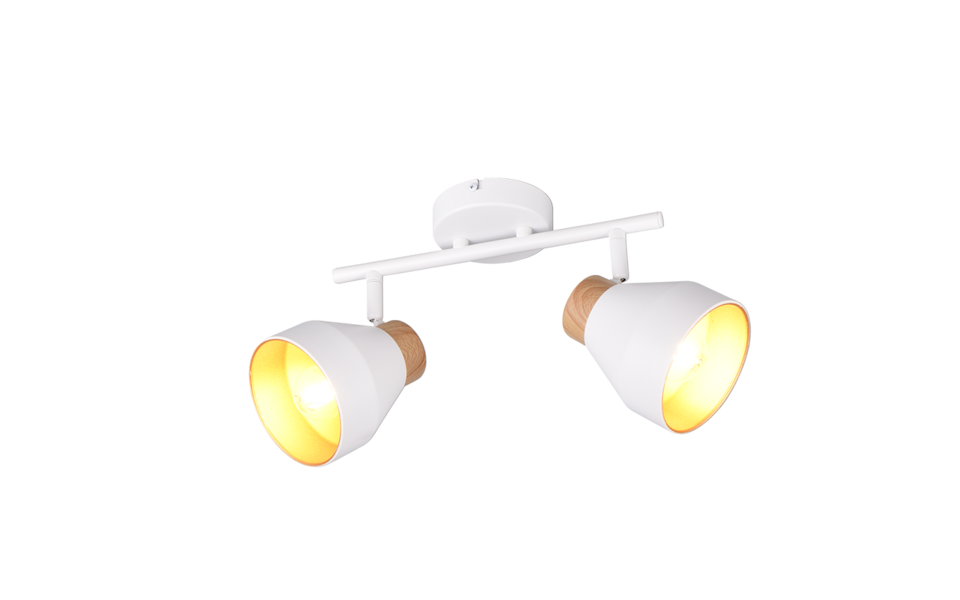 Trio Lighting Trio VALENTIN plafondspot | E14 Fitting | wit mat | Ø 11 cm | IP20 | excl. 2x E14 | max. 10W Trio Lighting Trio VALENTIN plafondspot | E14 Fitting | wit mat | Ø 11 cm | IP20 | excl. 2x E14 | max. 10W