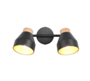 Trio Lighting Trio VALENTIN ceiling spotlight | 2x E14 max 40W | black | Ø 32 cm | IP20 | 21 cm