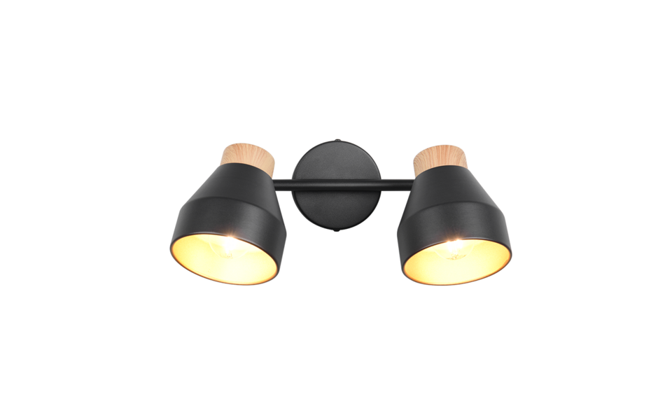 Trio Lighting Trio VALENTIN ceiling spotlight | 2x E14 max 40W | black | Ø 32 cm | IP20 | 21 cm Trio Lighting Trio VALENTIN ceiling spotlight | 2x E14 max 40W | black | Ø 32 cm | IP20 | 21 cm