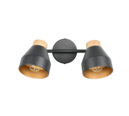 Trio Lighting Trio VALENTIN plafondspot | E14 Fitting | mat zwart | Ø 11 cm | IP20 | excl. 2x E14 | max. 10W