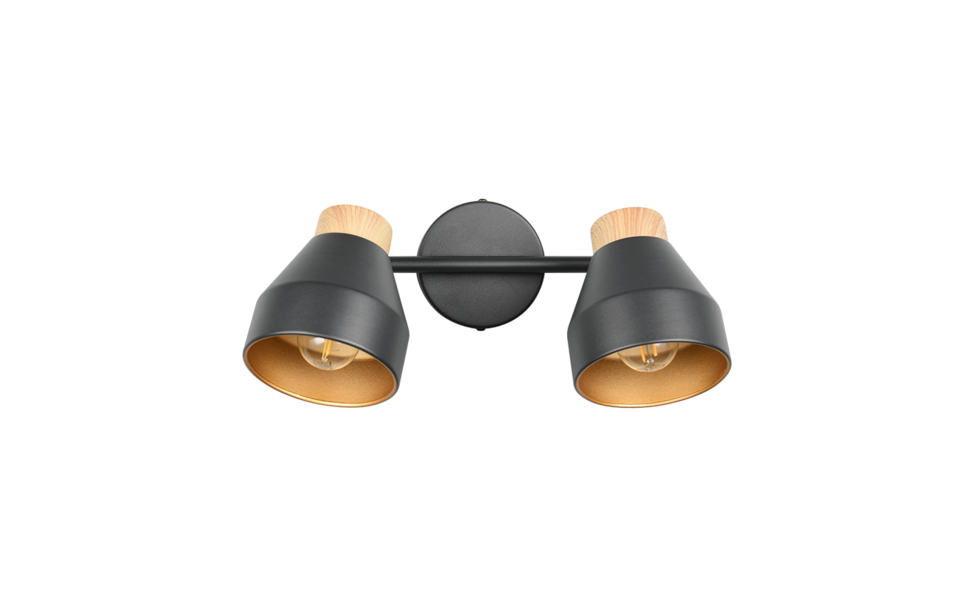 Trio Lighting Trio VALENTIN ceiling spotlight | 2x E14 max 40W | black | Ø 32 cm | IP20 | 21 cm Trio Lighting Trio VALENTIN ceiling spotlight | 2x E14 max 40W | black | Ø 32 cm | IP20 | 21 cm