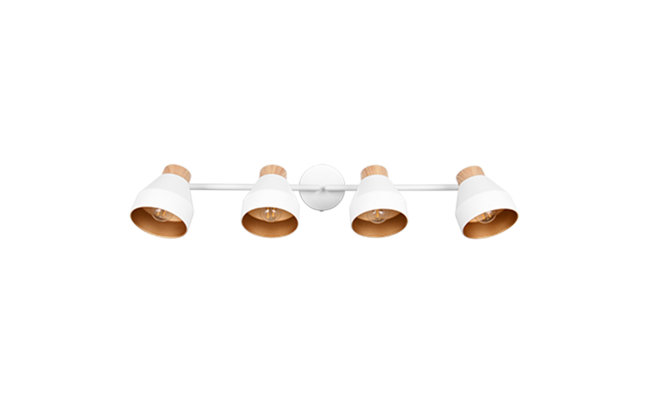 Trio Lighting Trio VALENTIN plafondspot | E14 Fitting | wit mat | Ø 11 cm | IP20 | excl. 4x E14 | max. 10W Trio Lighting Trio VALENTIN plafondspot | E14 Fitting | wit mat | Ø 11 cm | IP20 | excl. 4x E14 | max. 10W