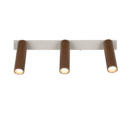 Trio Lighting Trio AMBALA plafondspot | LED | koffie | 44 x 4 cm | IP20 | 3x 5,5W | 500 lm | 2300+3000+4000K | dimbaar