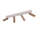 Trio Lighting Trio AMBALA ceiling spotlight | 4x 5.5W 500lm 4000K | mocha brown | IP20 | 17.5 cm