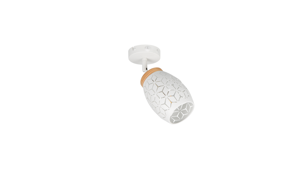 Trio Lighting Trio BIDAR plafondspot | E14 Fitting | wit mat met wit | Ø 12 cm | IP20 | excl. 1x E14 | max. 10W Trio Lighting Trio BIDAR plafondspot | E14 Fitting | wit mat met wit | Ø 12 cm | IP20 | excl. 1x E14 | max. 10W