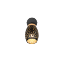 Trio Lighting Trio BIDAR ceiling spotlight | 1x E14 max 40W | black with gold | Ø 12 cm | IP20