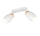 Trio Lighting Trio BIDAR plafondspot | E14 Fitting | wit mat met wit | 28 x 12 cm | IP20 | excl. 2x E14 | max. 10W