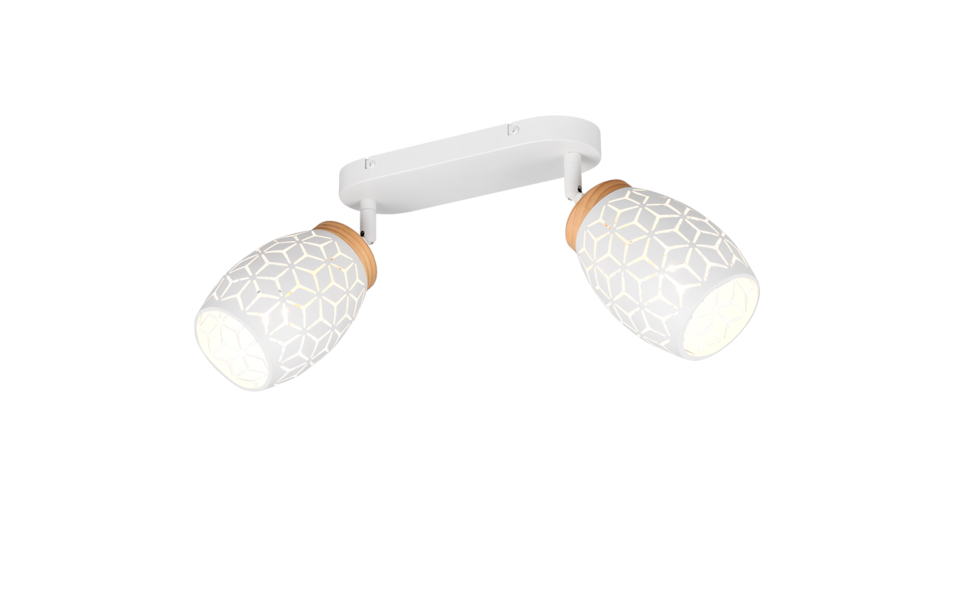 Trio Lighting Trio BIDAR ceiling spotlight | 2x E14 max 40W | chrome | IP20 | 27 cm