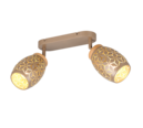 Trio Lighting Trio BIDAR ceiling spotlight | 2x E14 max 40W | mocha brown | IP20 | 27 cm