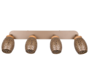Trio Lighting Trio BIDAR ceiling spotlight | 4x E14 max 40W | mocha brown | IP20 | 27 cm