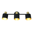 Trio Lighting Trio EVA plafondspot | E14 Fitting | zwart met goud | 53,5 x 10 cm | IP20 | excl. 3x E14 | max. 10W