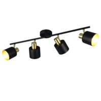 Trio EVA ceiling spotlight | E14 | black/gold | IP20 Trio EVA ceiling spotlight | E14 | black/gold | IP20
