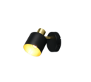Trio Lighting Trio EVA plafondspot | E14 Fitting | zwart met goud | 10 x 12,3 cm | IP20 | excl. 1x E14 | max. 10W