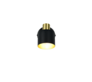 Trio Lighting Trio EVA plafondspot | E14 Fitting | zwart met goud | 10 x 12,3 cm | IP20 | excl. 1x E14 | max. 10W