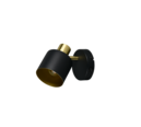 Trio Lighting Trio EVA ceiling spotlight | 1x E14 max 40W | black with gold | IP20 | 17 cm
