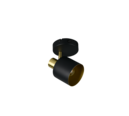 Trio Lighting Trio EVA ceiling spotlight | 1x E14 max 40W | black with gold | IP20 | 17 cm