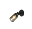 Trio Lighting Trio MARS plafondspot | E14 Fitting | mat zwart met rookkleur | 8 x 16,5 cm | IP20 | excl. 1x E14 | max. 40W