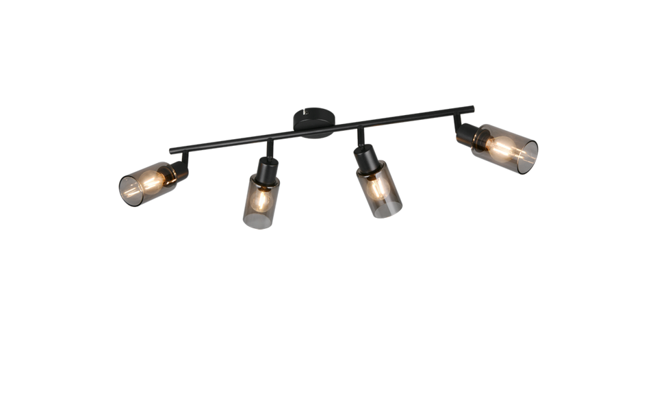 Trio Lighting Trio MARS ceiling spotlight | 4x E14 max 40W | black | IP20 | 18.5 cm