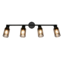 Trio Lighting Trio MARS ceiling spotlight | 4x E14 max 40W | black | IP20 | 18.5 cm