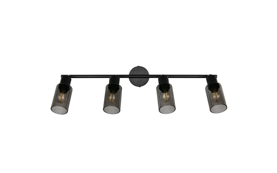 Trio Lighting Trio MARS ceiling spotlight | 4x E14 max 40W | black | IP20 | 18.5 cm
