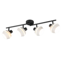 Trio Lighting Trio ISLA plafondspot | E14 Fitting | warm grijs | 72 x 12 cm | IP20 | excl. 4x E14 | max. 10W