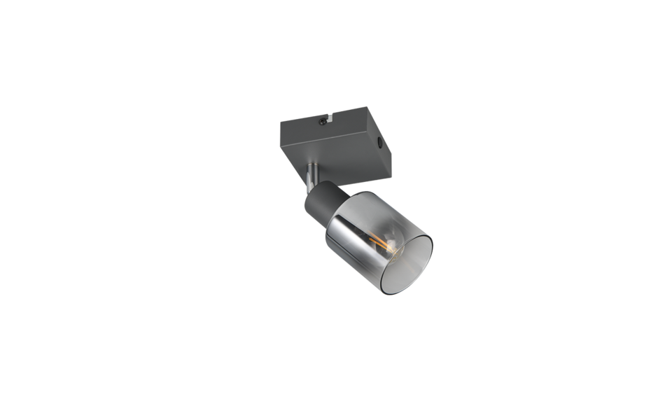Trio Lighting Trio CADIZ plafondspot | E14 Fitting | antraciet | Ø 7 cm | IP20 | excl. 1x E14 | max. 10W