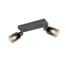 Trio Lighting Trio CADIZ plafondspot | E14 Fitting | antraciet | Ø 7 cm | IP20 | excl. 2x E14 | max. 10W