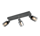 Trio Lighting Trio CADIZ plafondspot | E14 Fitting | antraciet | Ø 7 cm | IP20 | excl. 3x E14 | max. 10W