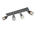 Trio Lighting Trio CADIZ plafondspot | E14 Fitting | antraciet | Ø 7 cm | IP20 | excl. 4x E14 | max. 10W