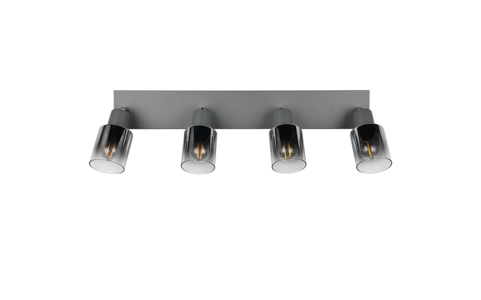 Trio Lighting Trio CADIZ plafondspot | E14 Fitting | antraciet | Ø 7 cm | IP20 | excl. 4x E14 | max. 10W