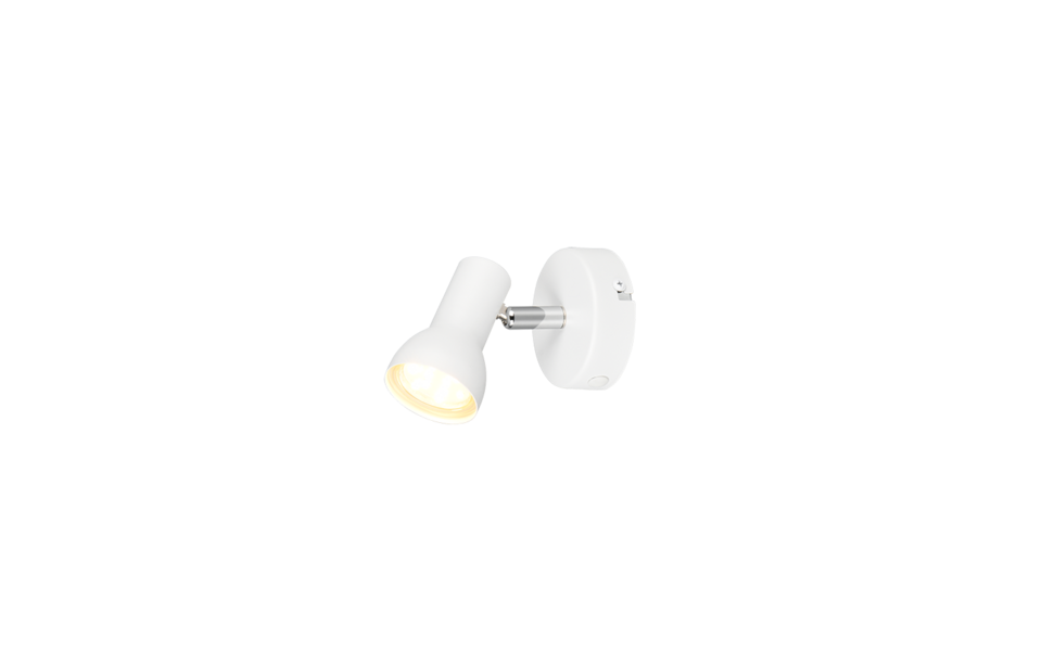Trio Lighting Trio CANTAR plafondspot | GU10 Fitting | wit mat | Ø 8 cm | IP20 | excl. 1x GU10 | max. 5W
