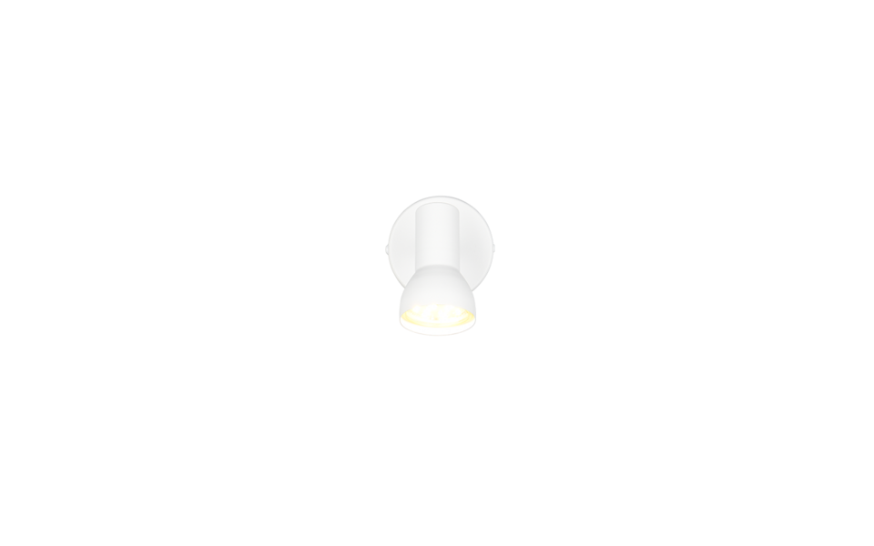 Trio Lighting Trio CANTAR plafondspot | GU10 Fitting | wit mat | Ø 8 cm | IP20 | excl. 1x GU10 | max. 5W