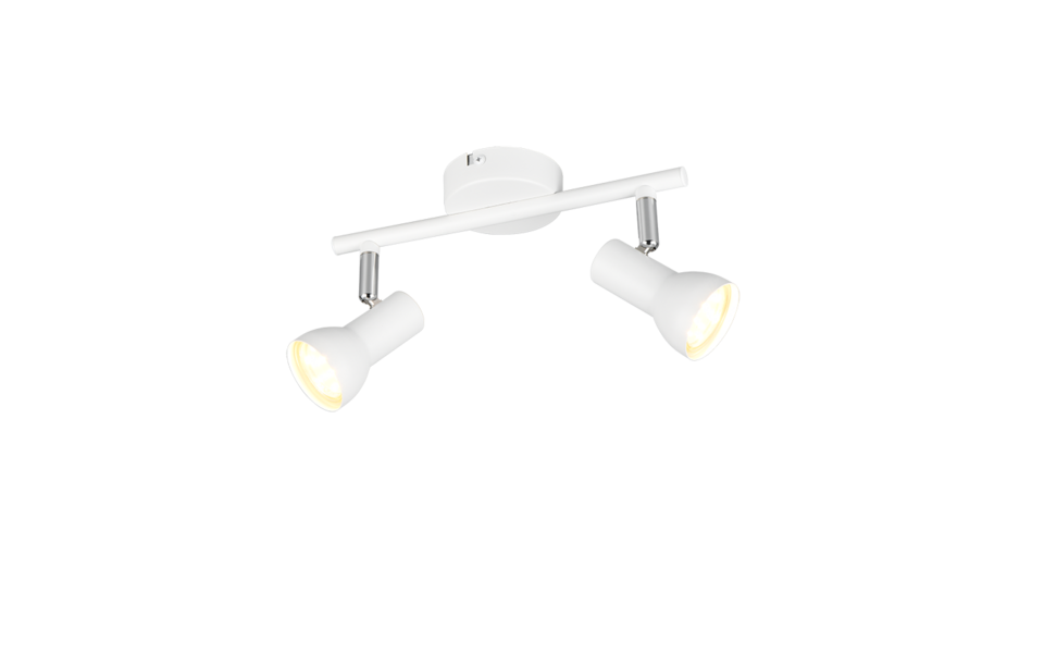 Trio Lighting Trio CANTAR plafondspot | GU10 Fitting | wit mat | Ø 8 cm | IP20 | excl. 2x GU10 | max. 5W Trio Lighting Trio CANTAR plafondspot | GU10 Fitting | wit mat | Ø 8 cm | IP20 | excl. 2x GU10 | max. 5W
