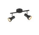 Trio Lighting Trio CANTAR plafondspot | GU10 Fitting | mat zwart | Ø 8 cm | IP20 | excl. 2x GU10 | max. 5W