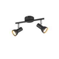 Trio CANTAR plafondspot | GU10 Fitting | zwart | Ø 8 cm | uitv. 2 Trio CANTAR plafondspot | GU10 Fitting | zwart | Ø 8 cm | uitv. 2