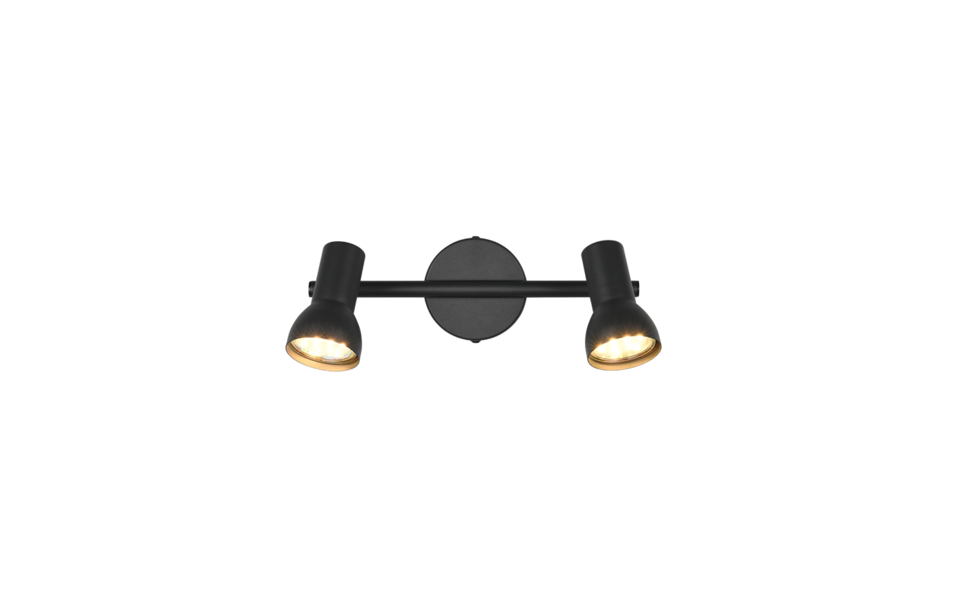 Trio Lighting Trio CANTAR plafondspot | GU10 Fitting | mat zwart | Ø 8 cm | IP20 | excl. 2x GU10 | max. 5W Trio Lighting Trio CANTAR plafondspot | GU10 Fitting | mat zwart | Ø 8 cm | IP20 | excl. 2x GU10 | max. 5W
