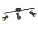 Trio Lighting Trio CANTAR plafondspot | GU10 Fitting | mat zwart | Ø 8 cm | IP20 | excl. 3x GU10 | max. 5W