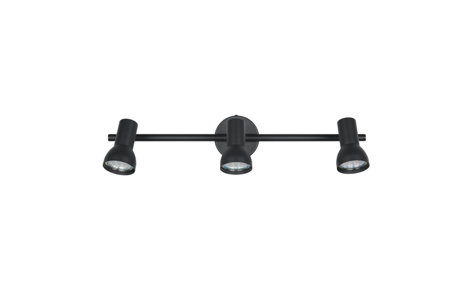Trio Lighting Trio CANTAR ceiling spotlight | 3x GU10 | black | Ø 45.5 cm | IP20 | 12.5 cm Trio Lighting Trio CANTAR ceiling spotlight | 3x GU10 | black | Ø 45.5 cm | IP20 | 12.5 cm