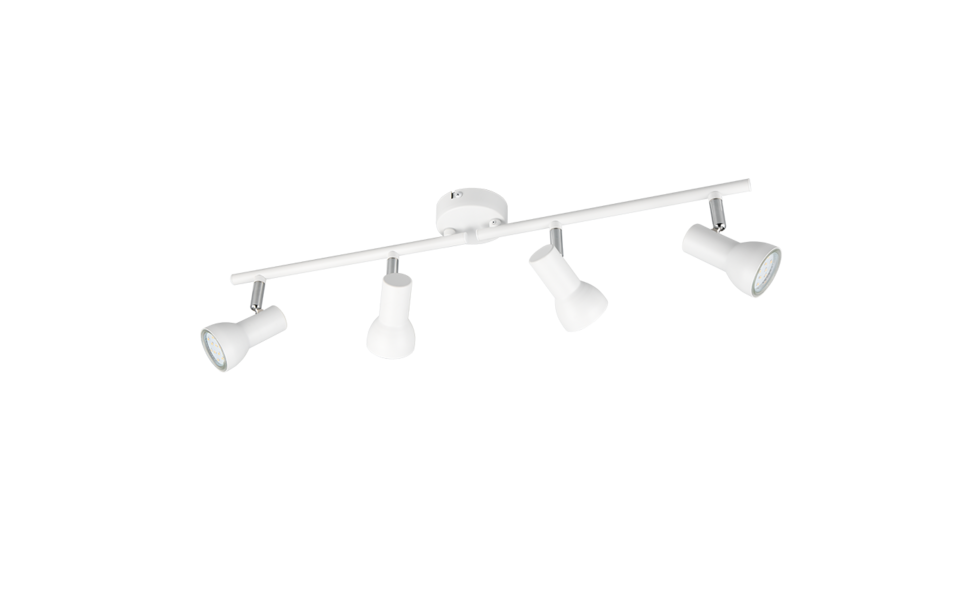Trio Lighting Trio CANTAR plafondspot | GU10 Fitting | wit mat | Ø 8 cm | IP20 | excl. 4x GU10 | max. 5W Trio Lighting Trio CANTAR plafondspot | GU10 Fitting | wit mat | Ø 8 cm | IP20 | excl. 4x GU10 | max. 5W