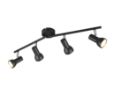 Trio Lighting Trio CANTAR plafondspot | GU10 Fitting | mat zwart | Ø 8 cm | IP20 | excl. 4x GU10 | max. 5W