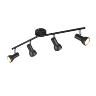 Trio CANTAR ceiling spotlight | GU10 | black | Ø 60.5 cm | IP20